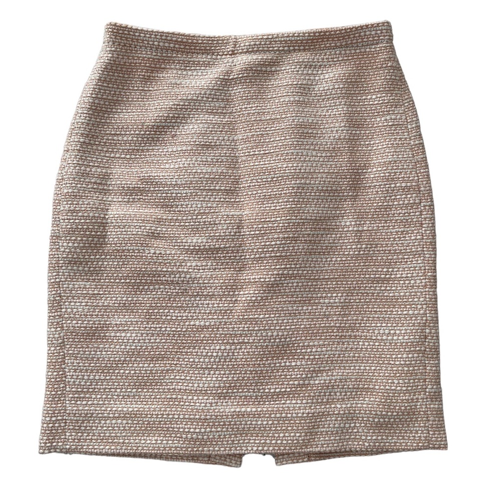 J. Crew Factory Women’s Pink & White Tweed Pencil Skirt | Size 6